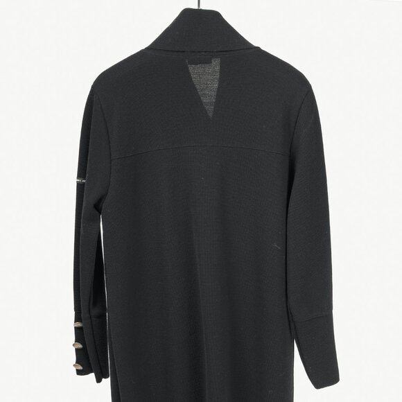 Saint James Black Wool Collared Cardigan - Picture 2 of 12